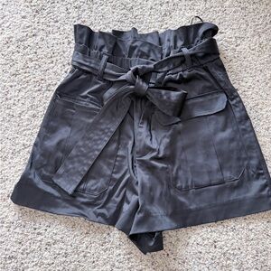 Zara Charcoal High-Waist Women's Shorts